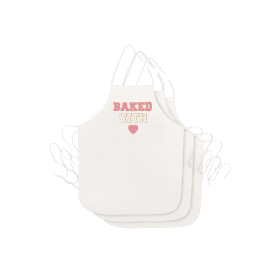 Hello Hobby 3-Pack White Canvas Aprons, 27.3" x 19.7", Ready-to-Decorate Craft & Kitchen DIY Set