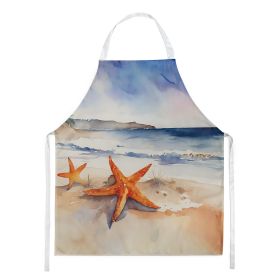 Starfish Apron Cooking Kitchen Server Baking Crafts Gardening for Adult Women Men, Unisex, Large, Multicolor